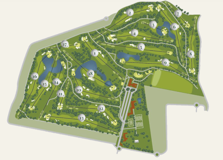 Mapa Hoyos golf